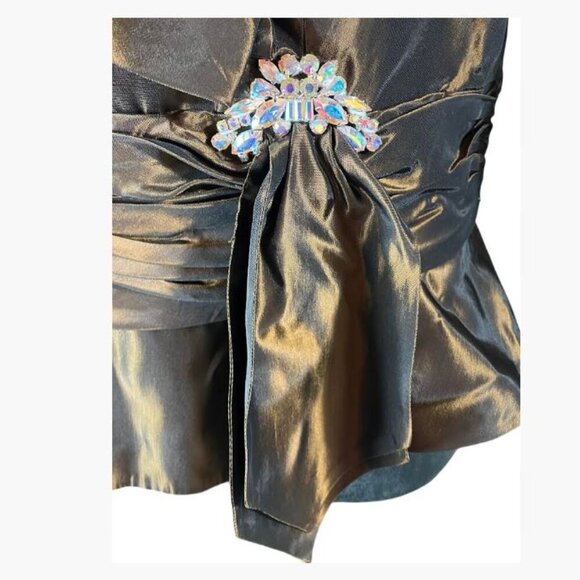 Daymor Couture Taffeta Formal Wedding Blouse MOB MOG or Bridesmade  Size 10  EUC - Picture 9 of 14